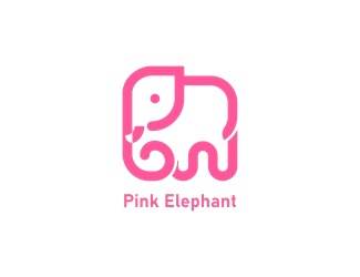 Projekt logo dla firmy Pink Elephant | Projektowanie logo